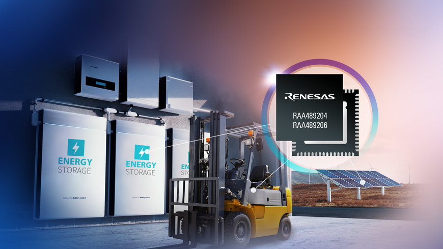 Renesas Unveils New Multi-Cell Battery Front End Family for High-Cell Count, High-Voltage Systems